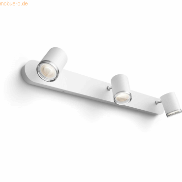 8719514340893 - Hue LED-Bad-Deckenleuchte 871951434089300 Hue White Amb Adore Spot 3 flg weiß 3x350lm inkl Dimmschalter GU10 15 W