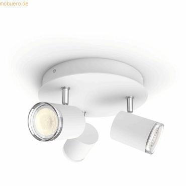 Signify Philips Hue White Amb.Adore Spot Rondell 3flg weiß 3x350lm DS