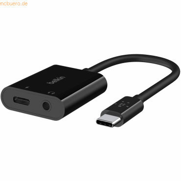 0745883833818 - RockStar - USB-C zu Kopfhöreranschluss   Ladeadapter - 24 pin USB-C männlich zu Mini-Stecker 24 pin USB-C weiblich - 196 cm - USB Power Delivery (60W)