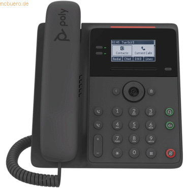 5033588056430 - Edge B10 - VoIP-Telefon mit Rufnummernanzeige - fünfwegig Anruffunktion - SIP RTCP RTP SDP - 8 Leitungen (B-Ware)