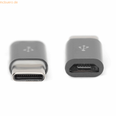 4016032388517 - Usb 20 Adapter [1x usb usb 20 Stecker c usb-c® Stecker - 1x usb usb 20 Buchse Micro-B] - Digitus