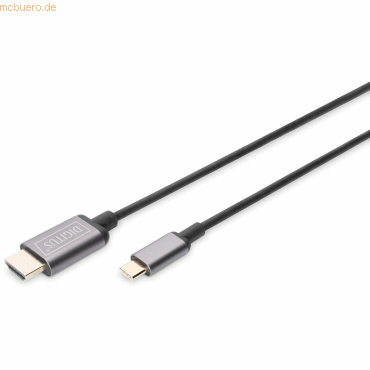 4016032439912 - USB-Kabel usb-c® Stecker hdmi-a Stecker 200 m Schwarz DB-300330-020-S - Digitus