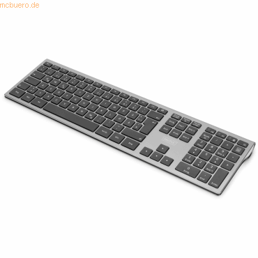 4016032475774 - DIGITUS - keyboard - QWERTZ - German - grey - Tastaturen - Deutsch - Grau