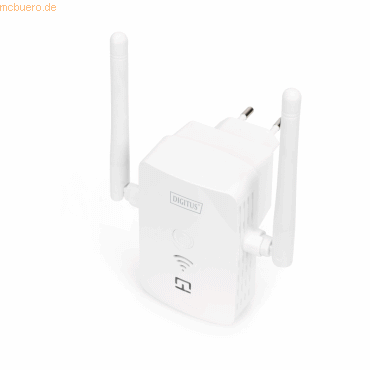 4016032474487 - DIGITUS DN-7072 300 Mbps Wireless Repeater   Access Point 24 GHz + USB Charging Port