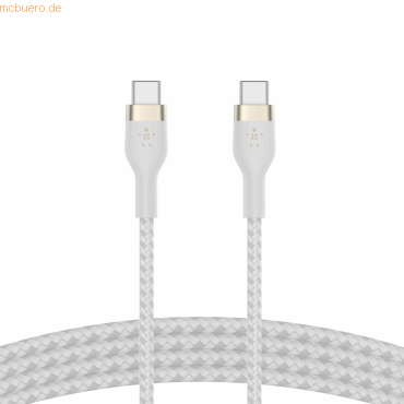 Belkin Belkin PRO Flex USB-C/USB-C Kabel, bis 60W, 1m, weiß