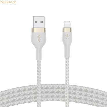 Belkin Belkin PRO Flex Lightning/USB-A Kabel, Apple zert., 1m, weiß
