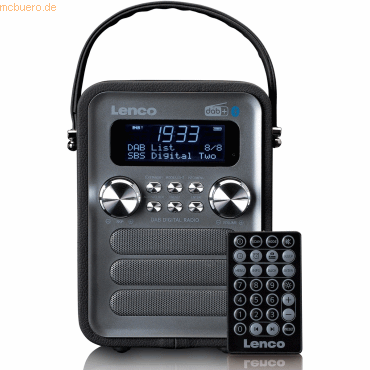 Lenco LENCO PDR-051BKSI Tragbares DAB+ FM-Radio m. BT, AUX, schwarz