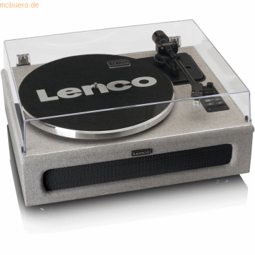 8711902069652 - LENCO Plattenspieler LS-440 mit 4 eingebauten Lautsprechern grau Plattenspieler