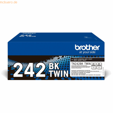 Brother Brother Toner Doppelpack TN-242BKTWIN (ca. 2x 2500 Seiten)