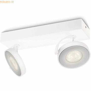 Signify Philips myLiving LED Spot Clockwork 2flg 1000lm Weiß