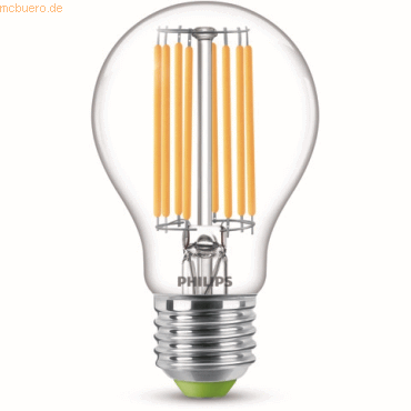Signify Philips Classic LED-A-Label Lampe 60W E27 Warmweiß klar 1er P