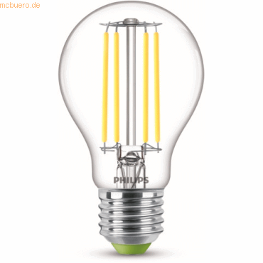 Signify Philips Classic LED-A-Label Lampe 40W E27 Kaltweiß klar 1er P