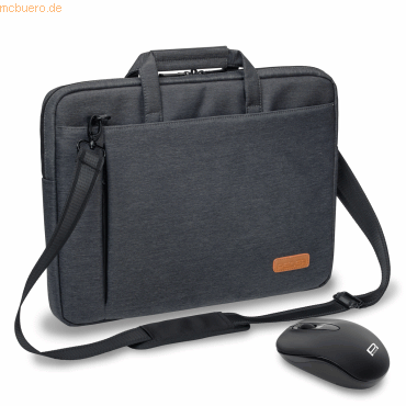 4048466939058 - PEDEA PEDEA Notebooktasche -ELEGANCE- 396cm (156-) grau + Maus