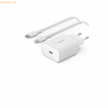 Belkin Belkin 25W USB-C Ladegerät PowerDelivery, light. Kabel 1m weiß