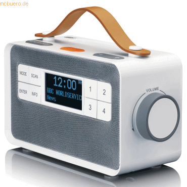 Lenco Lenco PDR-065WH Tragbares DAB+/FM-Radio (Weiß)