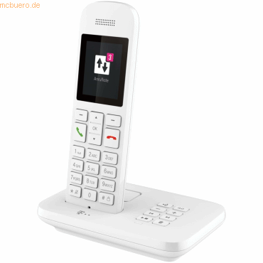 4897027122886 - Sinus A12 - Analoges DECT-Telefon - Kabelloses Mobilteil - Freisprecheinrichtung - 100 Eintragungen - Weiß (40823659)