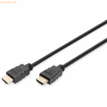 4016032446613 - HDMI Anschlusskabel HDMI-A Stecker 500 m Schwarz DB-330123-050-S High Speed-HDMI mit Ethernet Audio Return Channel Flexibel Folienschirm