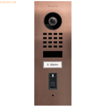 4260423872196 - IP Video Türstation D1101FV Fingerpr Edels Bronze