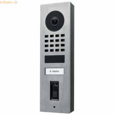 DoorBird DoorBird IP Video Türst. D1101FV Fingerpr. Edels. V4A, Aufput