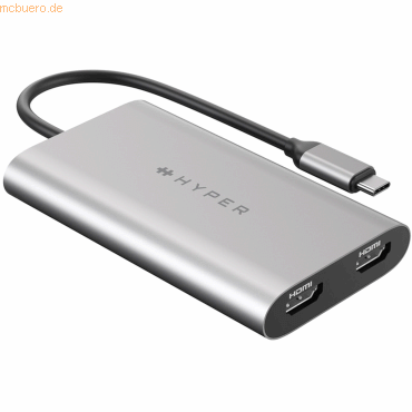 Targus Hyper Drive USB-C To Dual HDMI Adapter+PD over USB (M1)