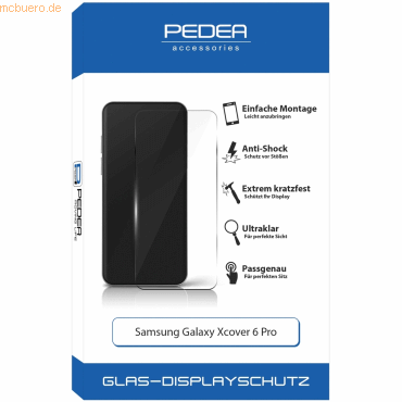 4048466957380 - PEDEA PEDEA Display-Schutzglas für Samsung Galaxy Xcover 6 Pro