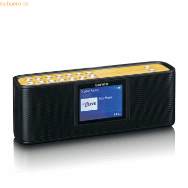 Lenco Lenco PDR-045BK DAB+-Radio mit Bluetooth 5.0, schwarz
