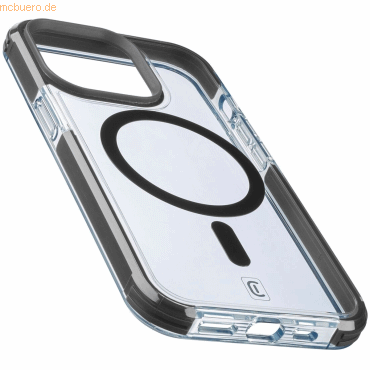 8018080447365 - Cellularline Strong Guard Mag Case Backcover Apple iPhone 14 Pro Transparent Schwarz MagSafe kompatibel