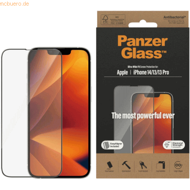PanzerGlass PanzerGlass iPhone 14/13/13 Pro Ultrawide AB w. Applicator