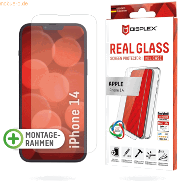 4028778118259 - DISPLEX Real Glass - Schutzhülle für Mobiltelefon - including display protection glass - für Apple iPhone 14