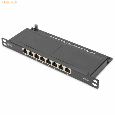 4016032473169 - DIGI D91608SSLEA - 10 Patchpanel Cat6a 8-Port Slim Line geschirmt