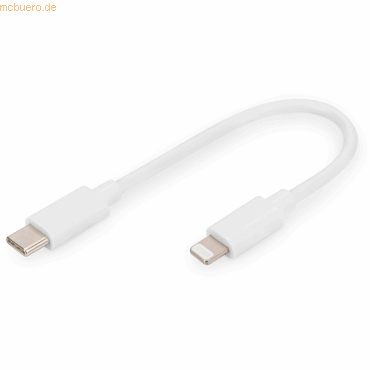 4016032481584 - - Electronic Components digitus Daten- und Ladekabel usb-c zu Lightning 015m weiß (DB-600109-001-W)