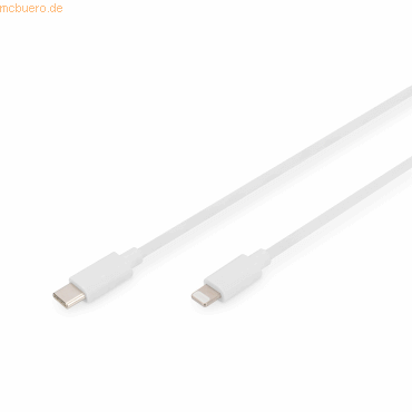 Assmann Digitus Lightning auf USB - C - Daten-/Ladekabel, MFI
