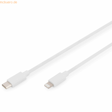 Assmann Digitus Lightning auf USB - C - Daten-/Ladekabel, MFI