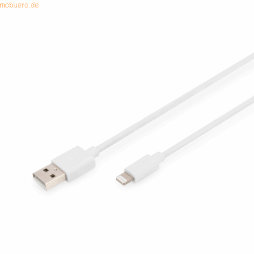 Assmann Digitus Lightning auf USB A Daten-/Ladekabel, MFI