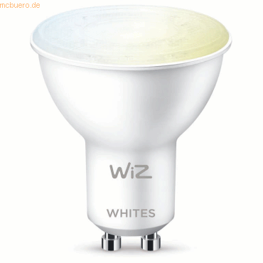 8719514551312 - Led Smart Leuchtmittel in Weiß GU10 47W 400lm 2700-6500K 2er-Pack - white - WIZ