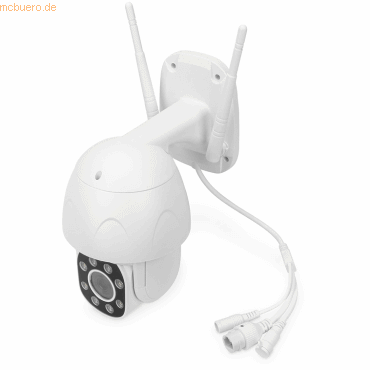 Assmann Digitus Smarte Full HD PTZ-Außenkamera mit Auto-Tracking