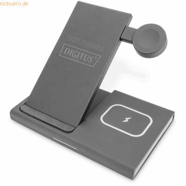4016032482789 - Induktions-Ladegerät 3in1 DA-10084 Ausgänge Induktionslade-Standard Schwarz 4016032482789 - Induktions-Ladegerät 3in1 DA-10084 Ausgänge Induktionslade-Standard Schwarz