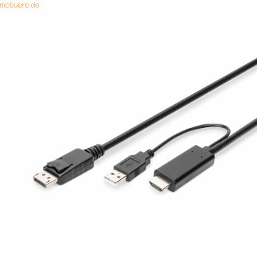 Assmann Digitus 4K HDMI Adapterkabel - HDMI auf DisplayPort
