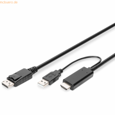 Assmann Digitus 4K HDMI Adapterkabel - HDMI auf DisplayPort