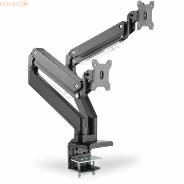 Assmann Digitus Univ. Dual Monitorhalter, Gasdruckfeder, Klemmbef.