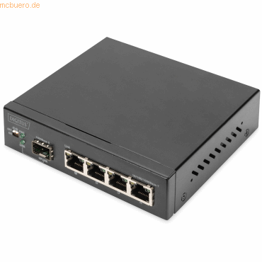 4016032481003 - DIGITUS DIGITUS 4-Port Gigabit Network Switch 1 SFP Uplinks