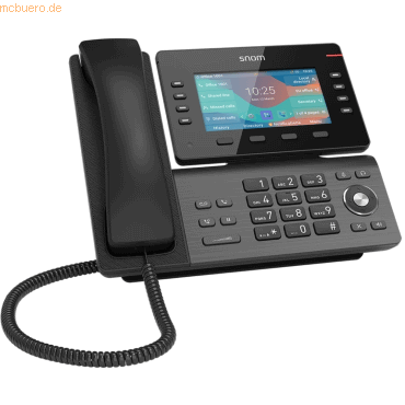 4260059583251 - snom D862 - VoIP-Telefon mit Rufnummernanzeige - dreiweg Anruffunktion - SIP RTCP RTP SRTP SDP SRTCP RTCP-XR SIPS ICE - Gun Metal Black