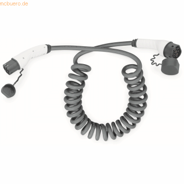 4016032481492 - DIGITUS KFZ-Spiral-Ladekabel für Elektroautos&PHEV-10 m- Typ 2