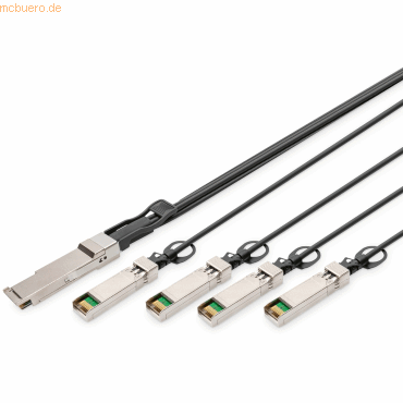 4016032484981 - DN-81321 Glasfaser   SFP+ LWL Computer Anschlusskabel [1x QSFP+ - 4x SFP+] 1 m