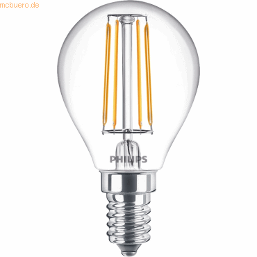 8718699762278 - Philips LED classic Lampe 40W E14 Tropf kaltw 470lm klar 1er P