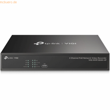 TP-Link Omada VIGI NVR1004H-4P 4 Kanal PoE Netzwerk Video Recorder