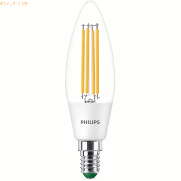 8719514491892 - Philips Classic LED-A-Label Lampe 40W E14 Warmweiß klar 2er P