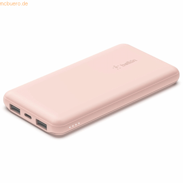 Belkin Belkin BOOST CHARGE Powerbank, 10.000mAh 12W, USB-A & -C, rosa