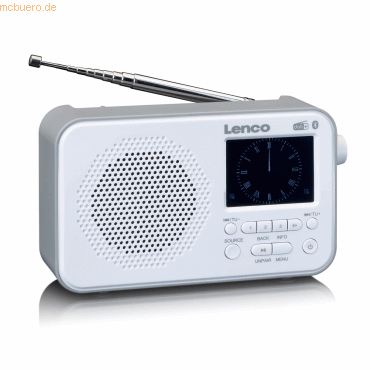 Lenco Lenco PDR-036WH - DAB+/FM-Radio mit Bluetooth - Weiß