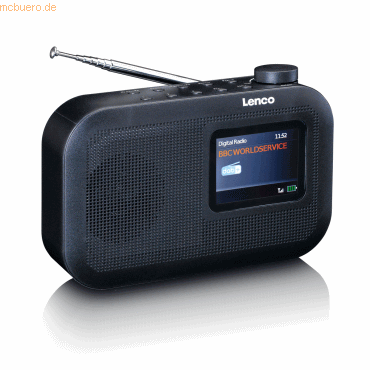 Lenco Lenco PDR-026BK - DAB+ Taschenradio